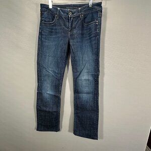 Banana Republic Jeans Womens 4 Classic Straight Cotton Stretch Medium Wash